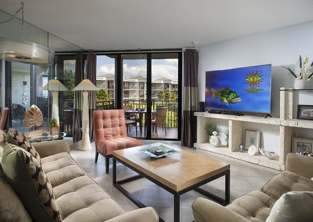 Living room and balcony doors