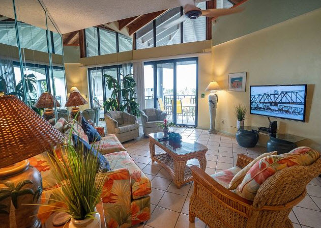 Living room with balcony access