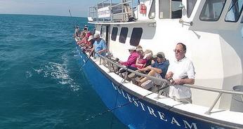 Charter fishing aboard a Key West party boat.
