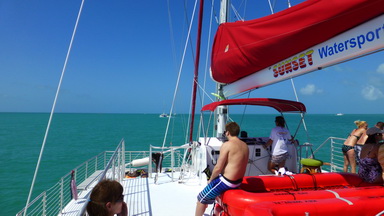 Key West reef snorkel boat.