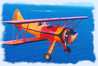 Antique biplane.