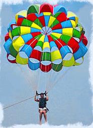 Person parasailing in Key West.
