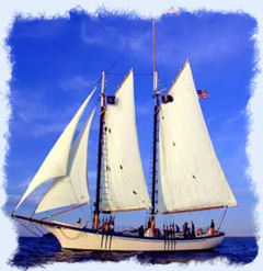 Sunset cruise in Key West on a 19th century sailboat.